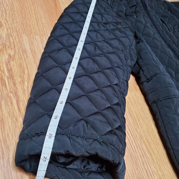 Laundry by Design Black Hooded Quilted Jacket Size OX - Picture 7 of 10